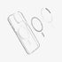 ACS03210 - iPhone 13 Pro Max Case Ultra Hybrid Mag Safe Compatible in white showing the back